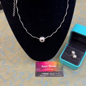 Silver Necklace and Ring Set